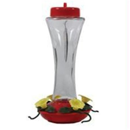 JOHN JAMES AUDUBON Audubon-woodlink-Audubon Glass Hummingbird Feeder- Red-clear 16 Ounce 990991